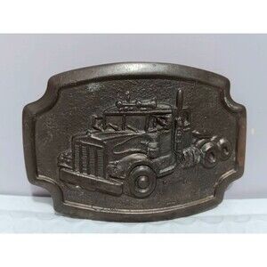 Belt Buckle Semi Diesel Rig Trucker Metal Men's Accessories 3"